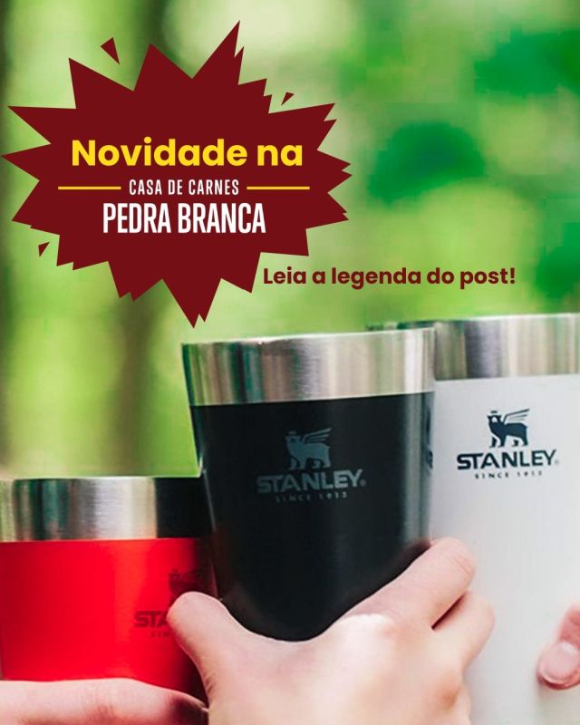 Produto novo na Casa de Carnes Pedra Branca! ð
Agora você pode levar para casa o seu copo Stanley favorito!
Temos uma variedade incrível de tipos e tamanhos, para você escolher o que mais se adapta às suas bebidas favoritas. Desde o clássico copo térmico até o copo para cerveja, todos com a qualidade incomparável da marca Stanley.
Venha conferir nossa seleção e escolha o seu preferido!
É qualidade, é sabor, é confiança, é o melhor para a sua mesa todos os dias!❤ð
.
☎ (31) 3829 – 1990
ð± (31) 9 84377514
ð Avenida José Antônio, 2490, Pedra Branca, Ipatinga/MG.