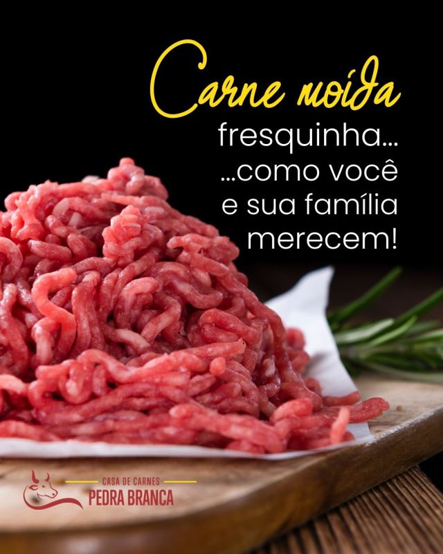 Você e sua família merecem o melhor! E nada como aquela carne moída fresquinha e saborosa para as refeições! ð¥©ð¨‍ð©‍ð§‍ð¦
Preparamos diariamente a carne moída mais deliciosa e macia. Nossas carnes são de alta qualidade, cuidadosamente selecionadas e moídas na hora para garantir o melhor sabor e textura.
Venha experimentar e leve para casa o sabor que o seu paladar merece!
Casa de Carnes Pedra Branca: É qualidade, é sabor, é confiança, é o melhor para a sua mesa todos os dias!❤ð
.
☎ (31) 3829 – 1990
ð± (31) 9 84377514
ð Avenida José Antônio, 2490, Pedra Branca, Ipatinga/MG.